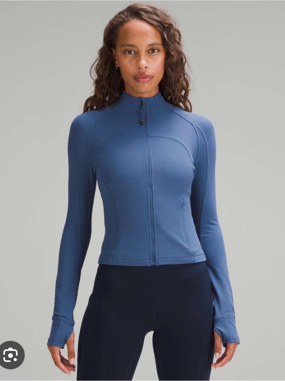 lululemon athletica Slate Blue Zip-Up Athletic Jacket